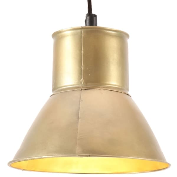 vidaXL hængelampe 25 W rund 17 cm E27 messingfarvet