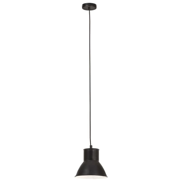 vidaXL hængelampe 25 W rund 17 cm E27 sort
