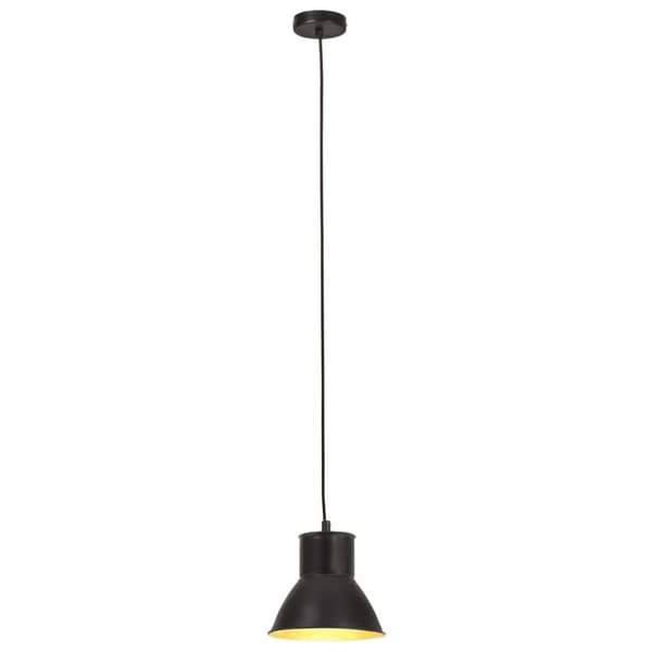 vidaXL hængelampe 25 W rund 17 cm E27 sort