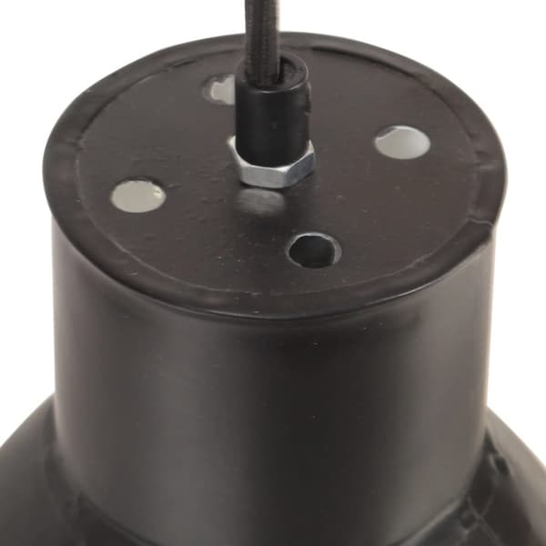 vidaXL hængelampe 25 W rund 17 cm E27 sort