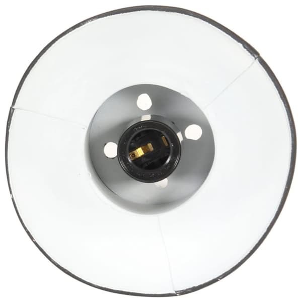 vidaXL hængelampe 25 W rund 17 cm E27 sort