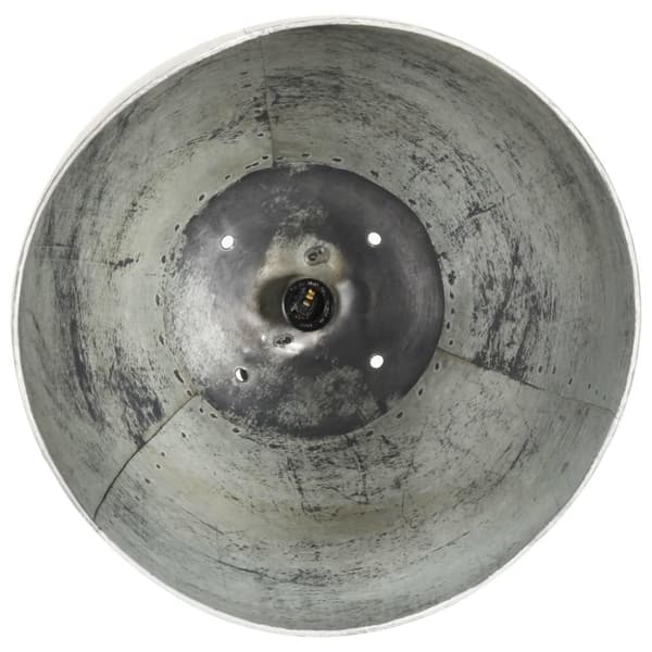 vidaXL industriel hængelampe 25 W rund 42 cm E27 sølvfarvet