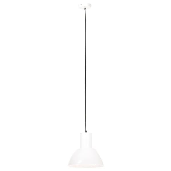 vidaXL Hengelampe 25 W hvit rund 28,5 cm E27