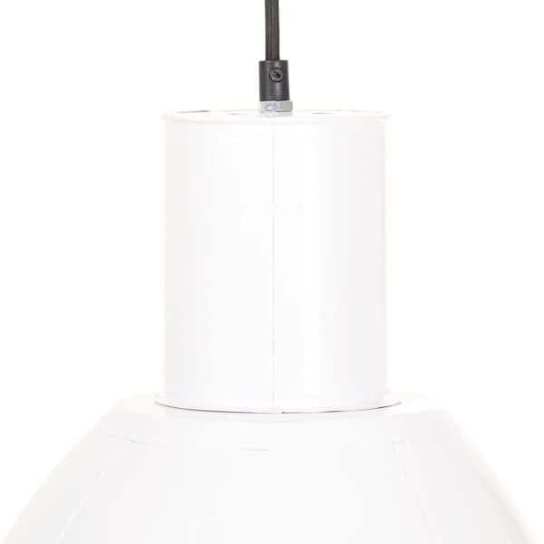 vidaXL Hengelampe 25 W hvit rund 28,5 cm E27