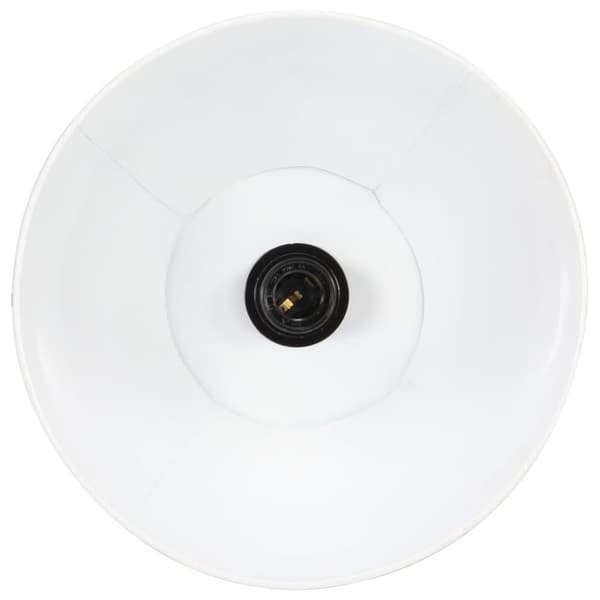 vidaXL Hengelampe 25 W hvit rund 28,5 cm E27