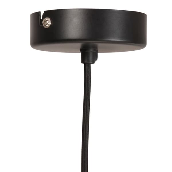 vidaXL hængelampe 25 W rund 28,5 cm E27 sort