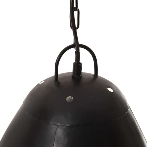 vidaXL Industriell hengelampe 25 W svart rund 32 cm E27
