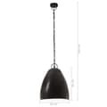 Miniatyrbillede 9 af 9: vidaXL industriel hængelampe 25 W rund 32 cm E27 mat sort
