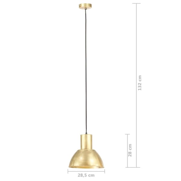 vidaXL Hengelampe 25 W messing rund 28,5 cm E27