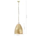 Miniatyrbilde 9 av 9: vidaXL Industriell hengelampe 25 W messing rund 32 cm E27