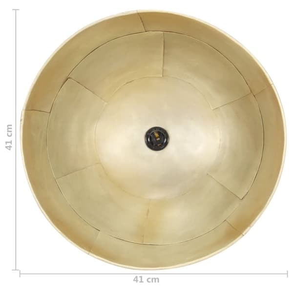 vidaXL Industriell vintage hengelampe 25 W messing rund 41 cm E27