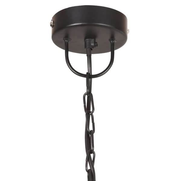 vidaXL Teollistyylinen riippuvalaisin 25 W musta pyöreä 41 cm E27
