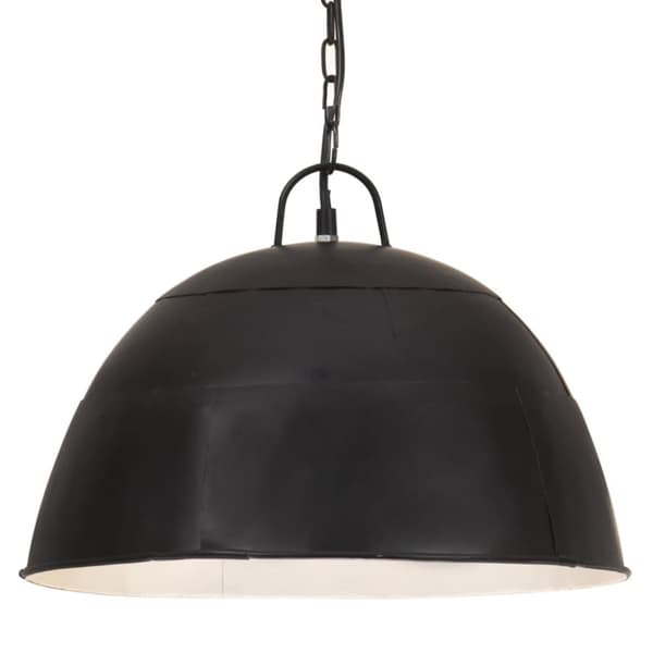 vidaXL Teollistyylinen riippuvalaisin 25 W musta pyöreä 41 cm E27