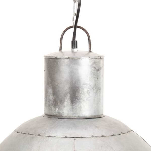 vidaXL hængelampe 25 W rund 48 cm E27 sølvfarvet