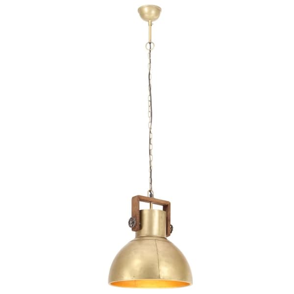 vidaXL industriel hængelampe 25 W rund 40 cm E27 messingfarvet