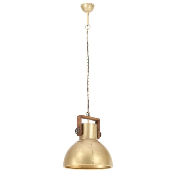 vidaXL industriel hængelampe 25 W rund 40 cm E27 messingfarvet