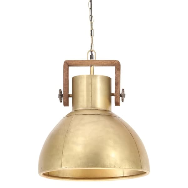 vidaXL industriel hængelampe 25 W rund 40 cm E27 messingfarvet