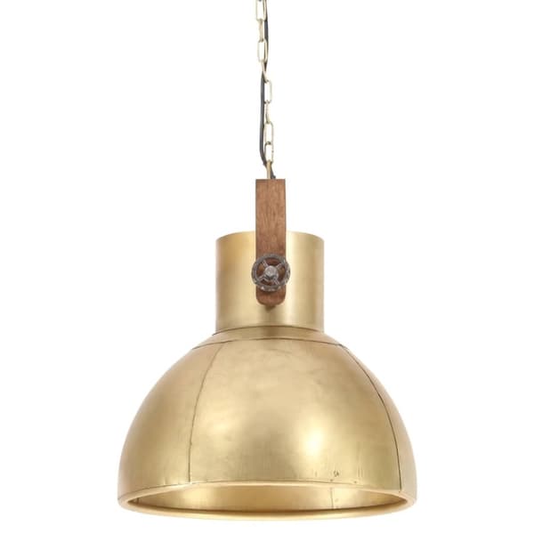 vidaXL industriel hængelampe 25 W rund 40 cm E27 messingfarvet