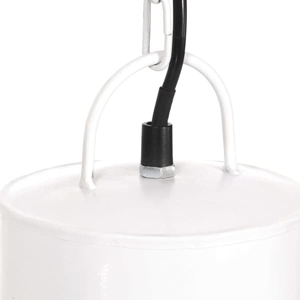 vidaXL Hengelampe 25 W hvit rund 48 cm E27