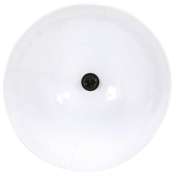 vidaXL Hengelampe 25 W hvit rund 48 cm E27