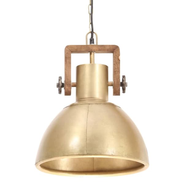 vidaXL Industriell hengelampe 25 W messing rund 30 cm E27