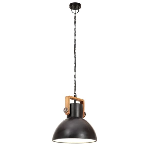 vidaXL industriel hængelampe 25 W rund 30 cm E27 mat sort