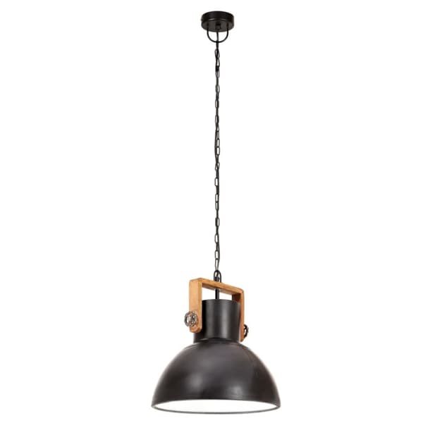 vidaXL industriel hængelampe 25 W rund 30 cm E27 mat sort