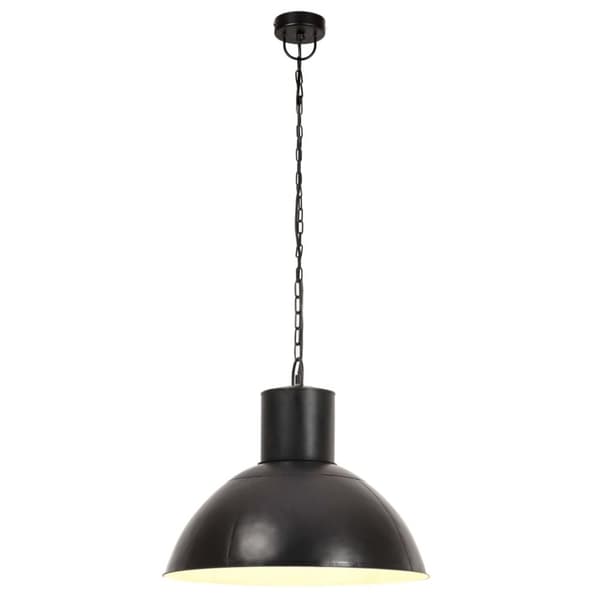 vidaXL hængelampe 25 W rund 48 cm E27 mat sort