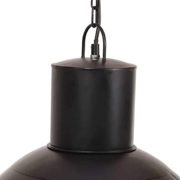 vidaXL hængelampe 25 W rund 48 cm E27 mat sort