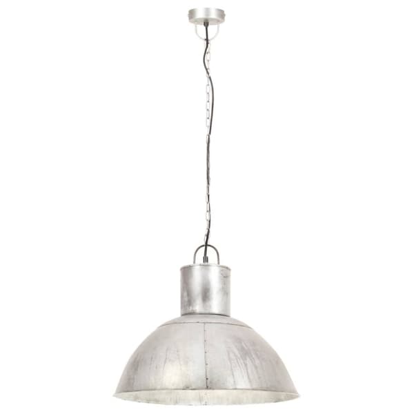 vidaXL Hengelampe 25 W sølv rund 48 cm E27