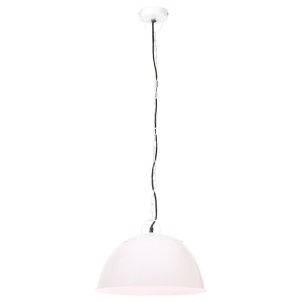 vidaXL Hänglampa industriell vintage 25 W vit rund 41 cm E27