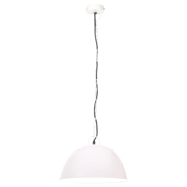 vidaXL Hänglampa industriell vintage 25 W vit rund 41 cm E27