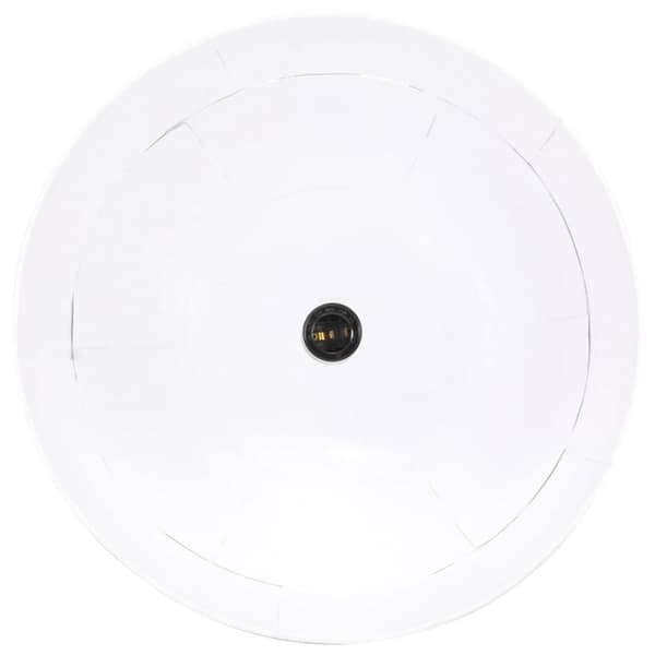 vidaXL Hänglampa industriell vintage 25 W vit rund 41 cm E27