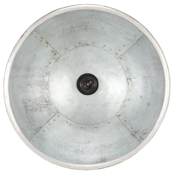 vidaXL industriel hængelampe 25 W rund 40 cm E27 sølvfarvet