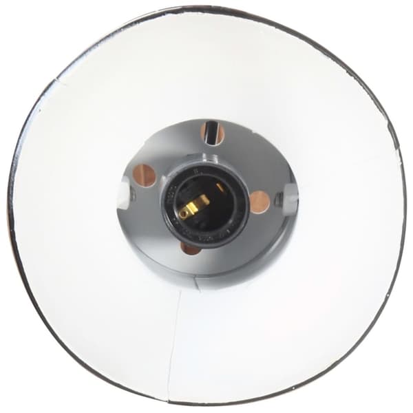 vidaXL Vegglampe i industriell stil svart rund E27
