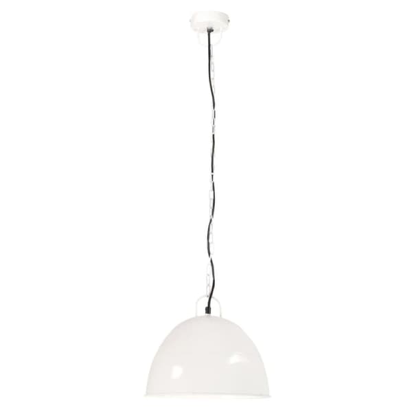 vidaXL Hänglampa industriell vintage 25 W vit rund 31 cm E27
