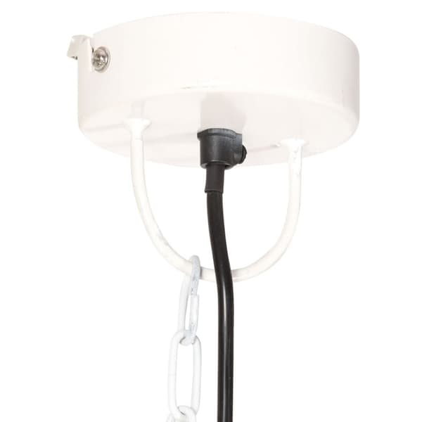 vidaXL Hänglampa industriell vintage 25 W vit rund 31 cm E27
