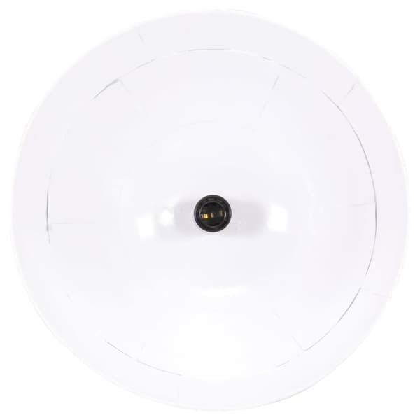 vidaXL Hänglampa industriell vintage 25 W vit rund 31 cm E27