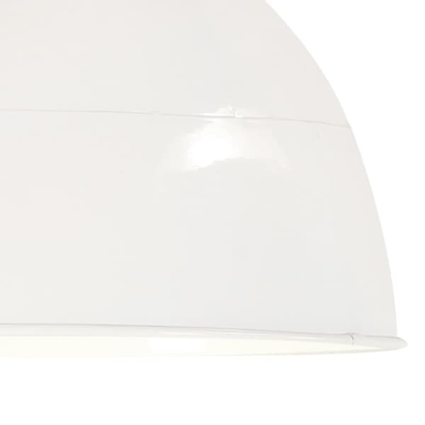 vidaXL Hänglampa industriell vintage 25 W vit rund 31 cm E27