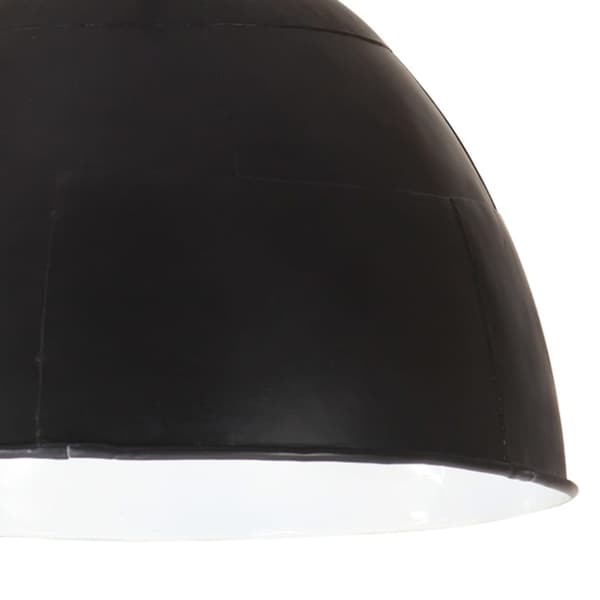vidaXL Industriell vintage hengelampe 25 W svart rund 31 cm E27