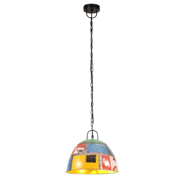 vidaXL Industriell vintage hengelampe 25 W flerfarget rund 31 cm E27