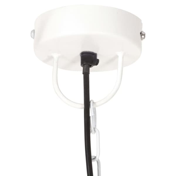 vidaXL Teollistyylinen riippuvalaisin 25 W valkoinen pyöreä 30 cm E27