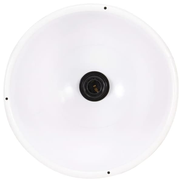 vidaXL Teollistyylinen riippuvalaisin 25 W valkoinen pyöreä 30 cm E27