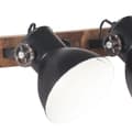Miniatyrbilde 5 av 11: vidaXL Industriell vegglampe svart 90x25 cm E27