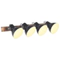 Miniatyrbilde 1 av 11: vidaXL Industriell vegglampe svart 90x25 cm E27