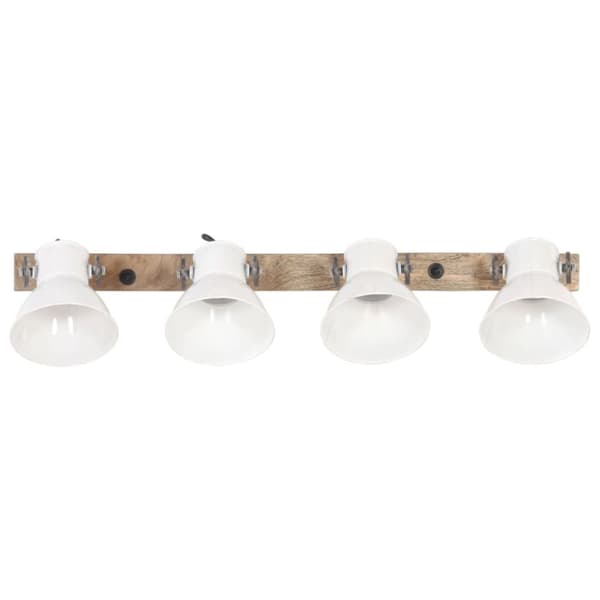 vidaXL Industriell vägglampa vit 90x25 cm E27