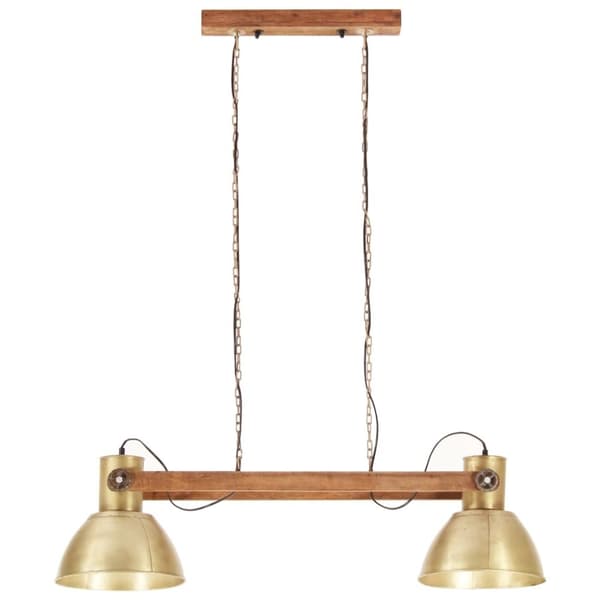 vidaXL industriel hængelampe 25 W 109 cm E27 messingfarvet