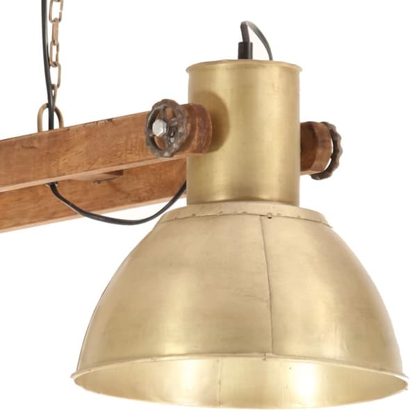 vidaXL industriel hængelampe 25 W 109 cm E27 messingfarvet