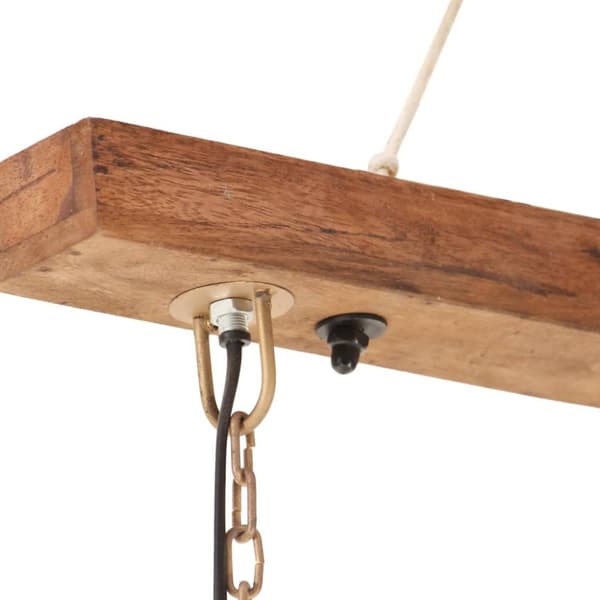 vidaXL industriel hængelampe 25 W 109 cm E27 messingfarvet