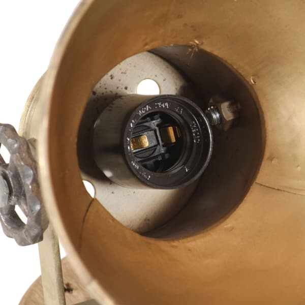 vidaXL industrielle væg-/loftlamper 2 stk. 20x25 cm E27 messingfarvet